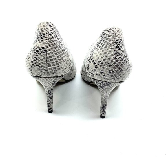 Snake pattern leather pumps heels - Picture 4 of 6